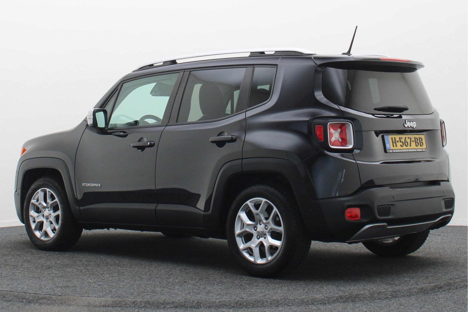 Jeep Renegade 1.4 MultiAir Limited Leer, Cruise, Climate, Ca, Auto's, Navigatiesysteem, Gebruikt, 4 cilinders, Zwart