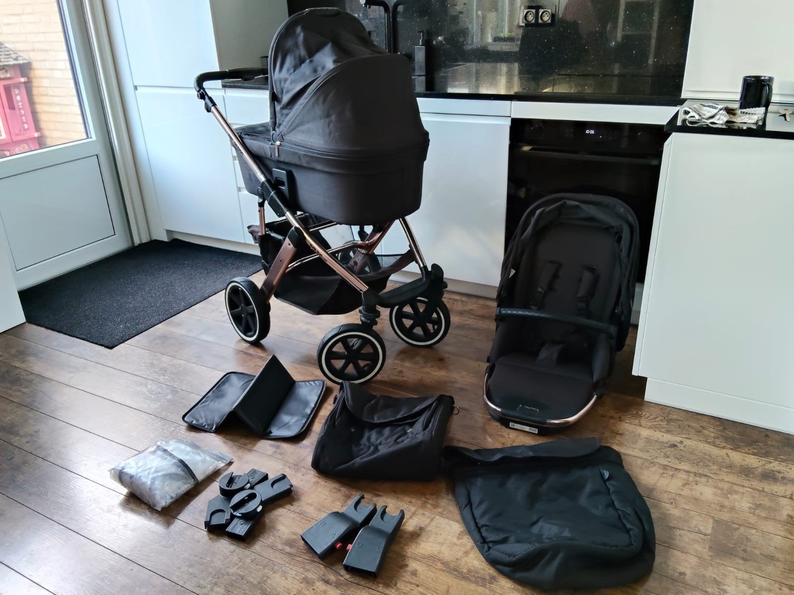 ABC Design Salsa 4 Air Combiwagen 3-in-1 met alles, Kinderen en Baby's, Kinderwagens en Combinaties, Zo goed als nieuw, Combiwagen