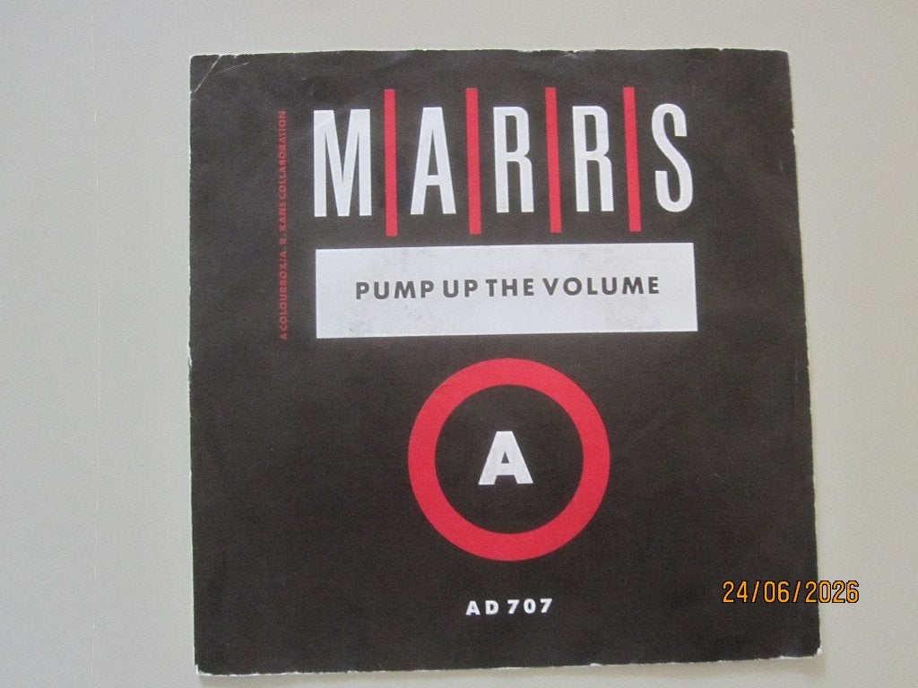 MARRS - pump up the volume - vinyl 7", Gebruikt, 10 inch, Ophalen of Verzenden, Pop
