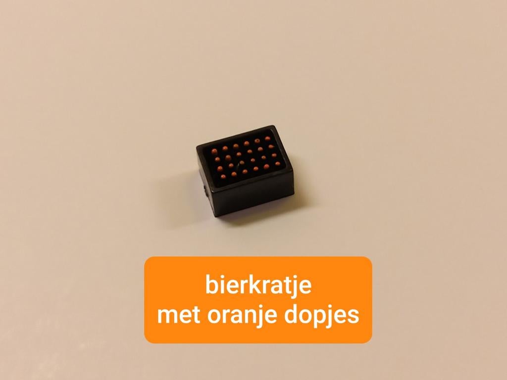 Bierkratje (oranje dopjes), Ophalen of Verzenden, Nieuw, Bus of Vrachtwagen, Tekno