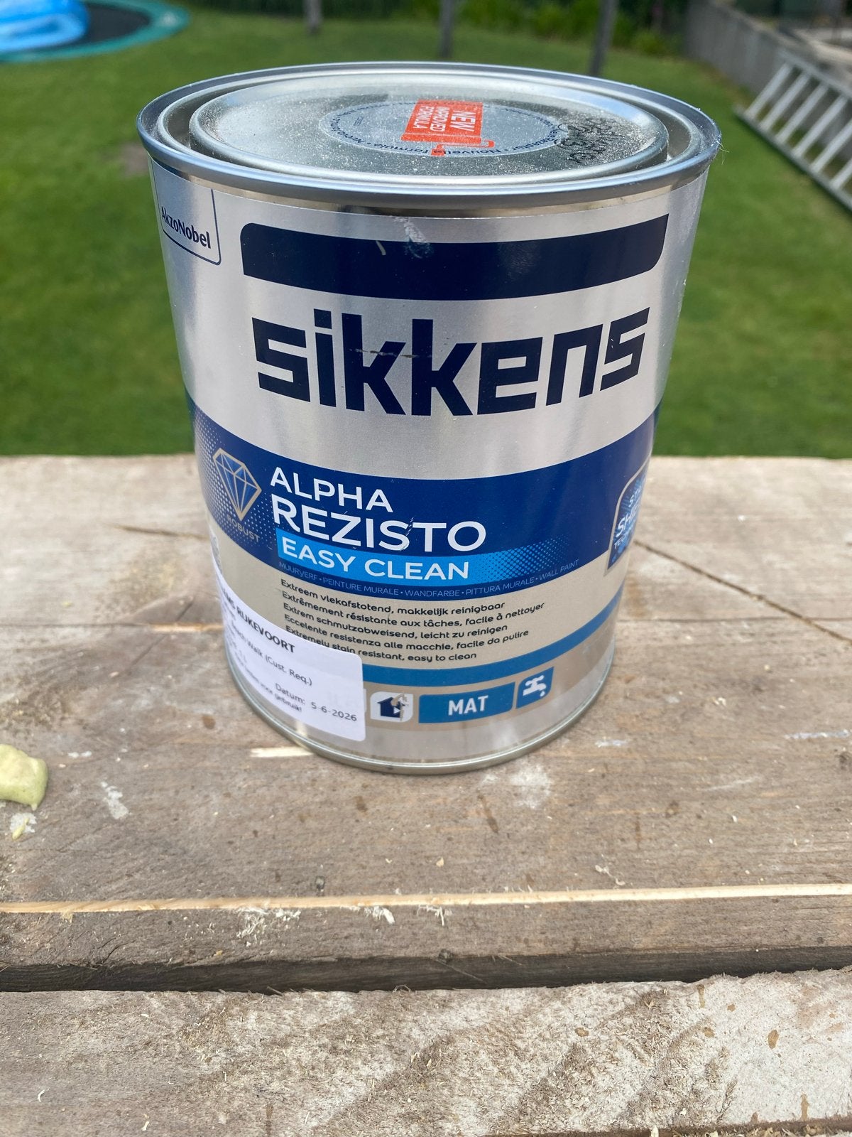 Sikkens Alpha Rezisto Easy Clean Muurverf - 1L, Overige kleuren, Nieuw, Ophalen of Verzenden, Verf