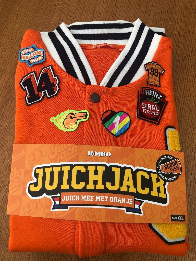WK Jumbo Juichjack met emblemen, Jumbo, Ophalen of Verzenden