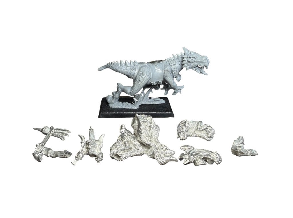 Warhammer Fantasy Lizardmen Saurus Old Blood on Cold One, ., Warhammer, Ophalen of Verzenden, Zo goed als nieuw