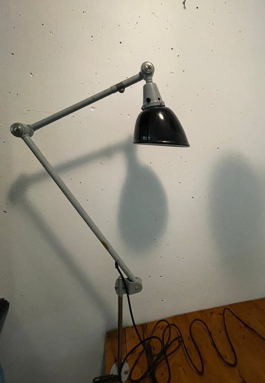 Vintage Midgard bureaulamp industriële machinelamp, Antiek en Kunst, Ophalen of Verzenden