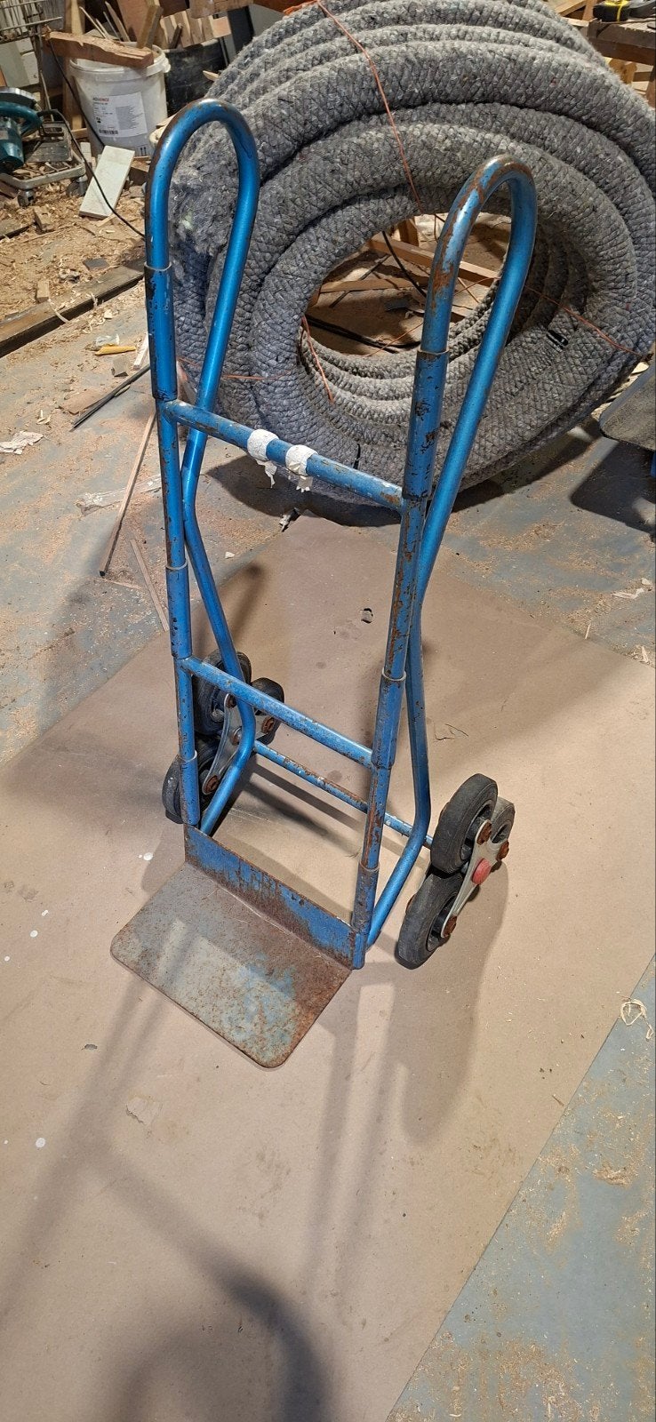 trap steekwagen, Ophalen, Gebruikt