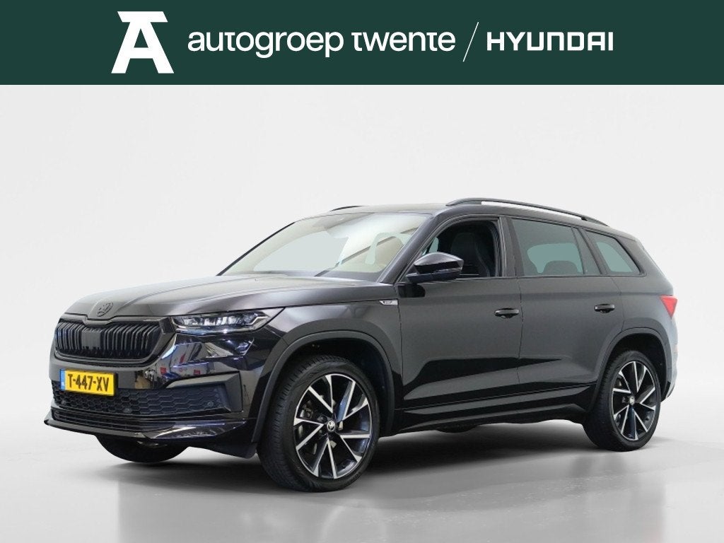 Skoda Kodiaq 1.5 TSI DSG Sportline Tour Edition | Panoramada, Auto's, 12 maanden, 4 cilinders, Alcantara, Zwart