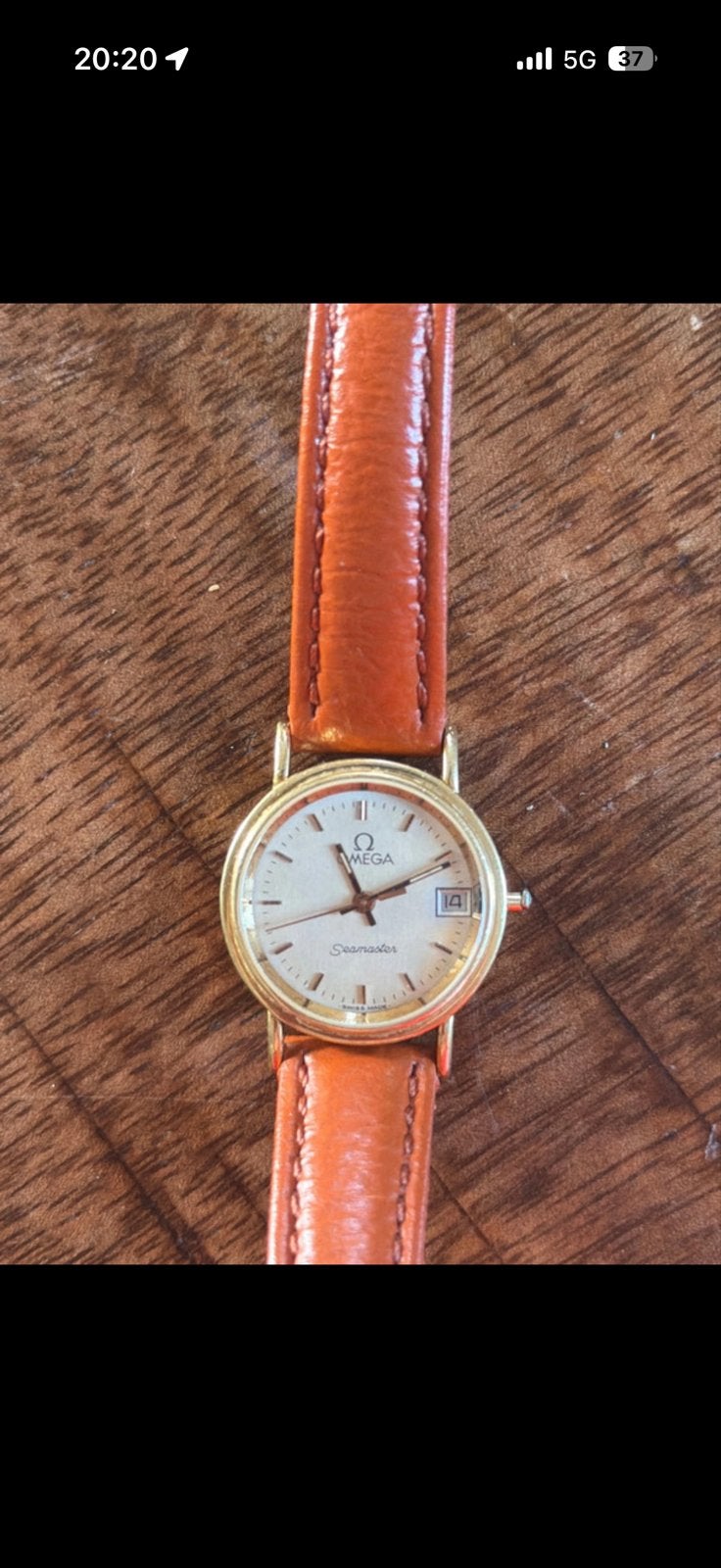 Omega Seamaster Dameshorloge - Knopje defect, Overige merken, Polshorloge, Ophalen of Verzenden, Goud