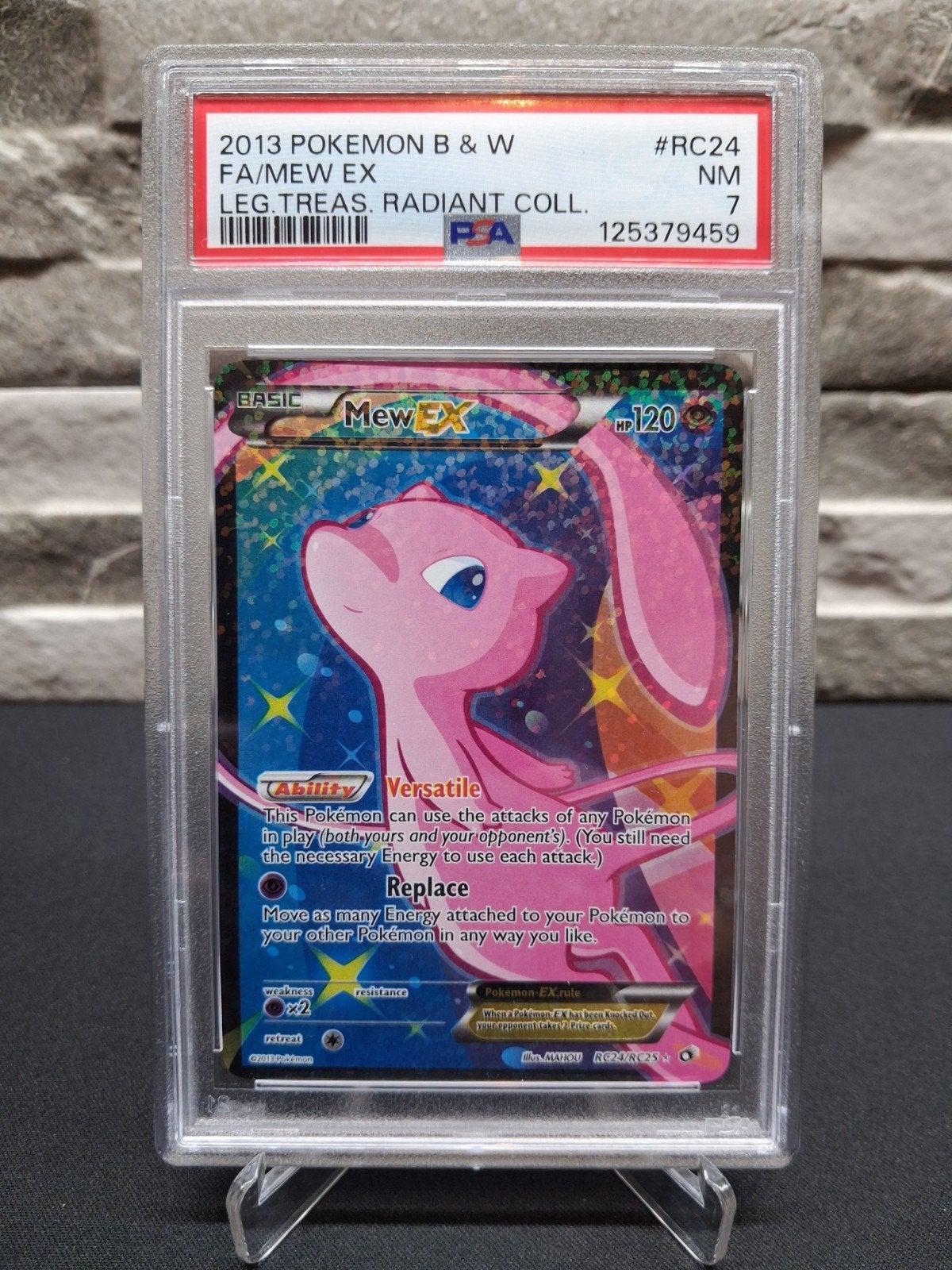 Mew EX Pokémon kaart 2013 B & W PSA 7, Ophalen of Verzenden