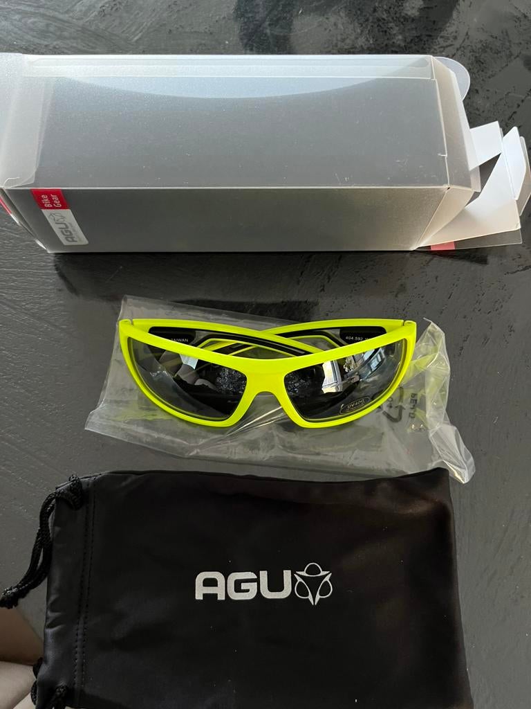 Agu sportclasses /sport bril geel, Overige merken, Wit, Ophalen of Verzenden, Zo goed als nieuw