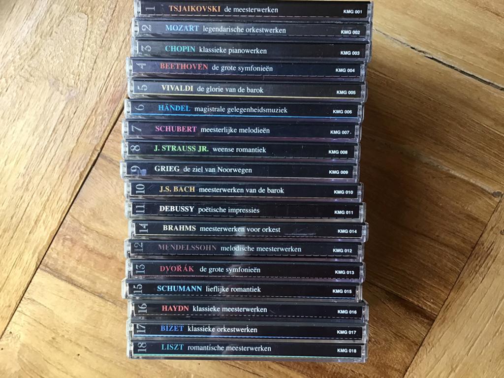 18 Klassieke CD’s.€10,—-, Cd's en Dvd's, Cd's | Klassiek, Ophalen of Verzenden, Zo goed als nieuw, Overige typen