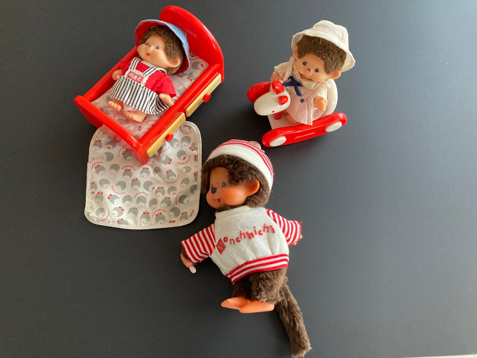 Monchhichi aapjes., Ophalen of Verzenden, Zo goed als nieuw