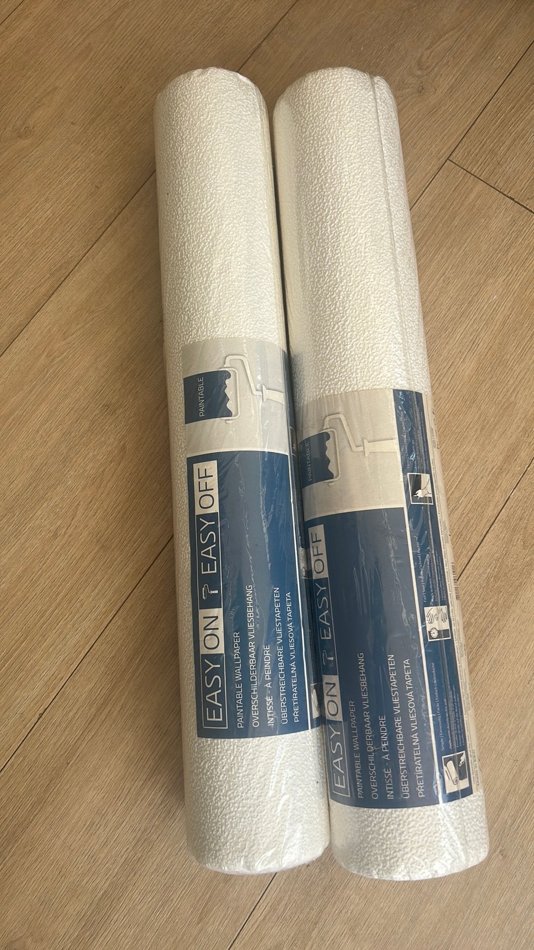 Overschilderbaar vliesbehang, Ophalen of Verzenden, Wit
