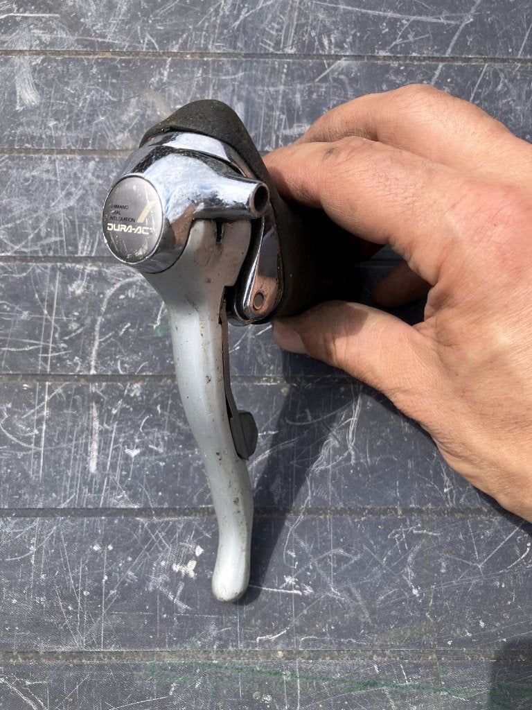 Shimano Dura Ace ST-7400 rechter shifter 8 speed, Gravelbike, Gebruikt, Overige typen, Staal
