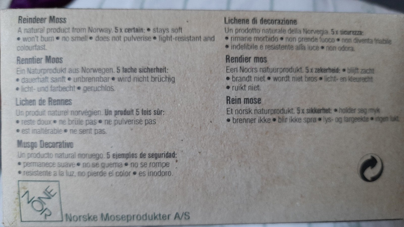 Decoratie mos, Ophalen of Verzenden, Nieuw, Overige typen