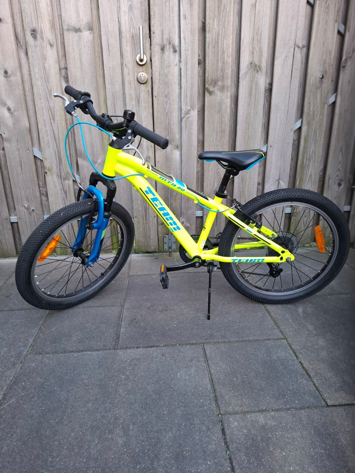 Zeer nette 20 inch kinderfiets - MTB Team 20, Ophalen, 16 tot 20 inch, Velgrem, Zo goed als nieuw