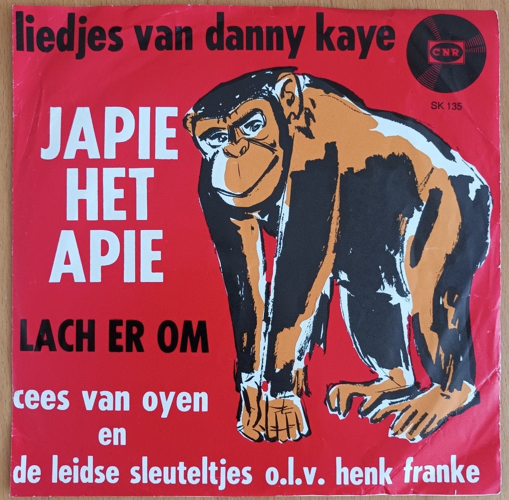 Cees Van Oyen & Leidse Sleuteltjes - Japie Het Apie, Fotohoes, 7 inch, Ophalen of Verzenden, Zo goed als nieuw