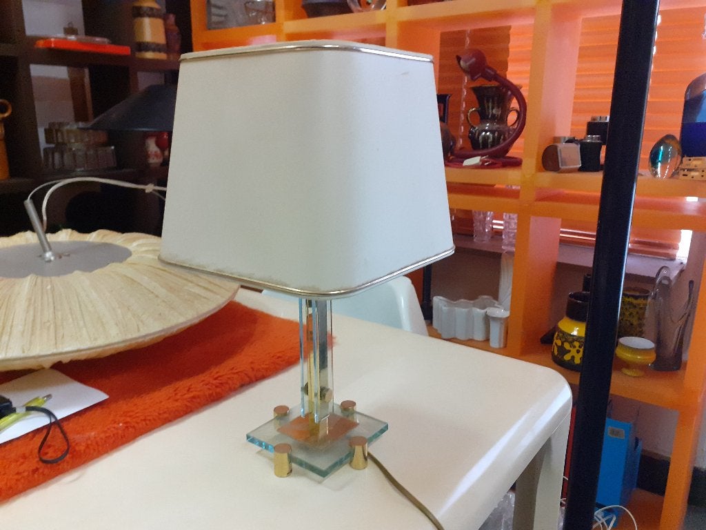 schemerlamp jaren 70 design Hollywood Regency vintage retro, Gebruikt, ?, Schemerlamp, Design