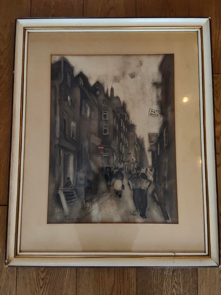 Aquarel van Jan Rijlaarsdam, Ophalen