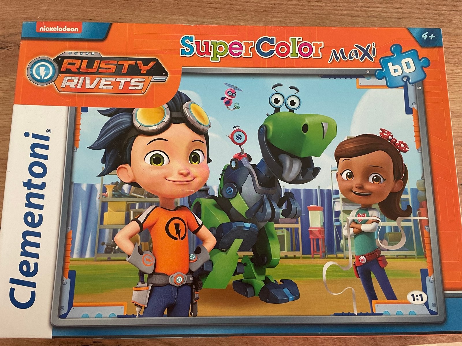 Clementoni Maxi Rusty Rivets Puzzel 60 Stukjes, Ophalen, Meer dan 50 stukjes, Gebruikt, 4 tot 6 jaar