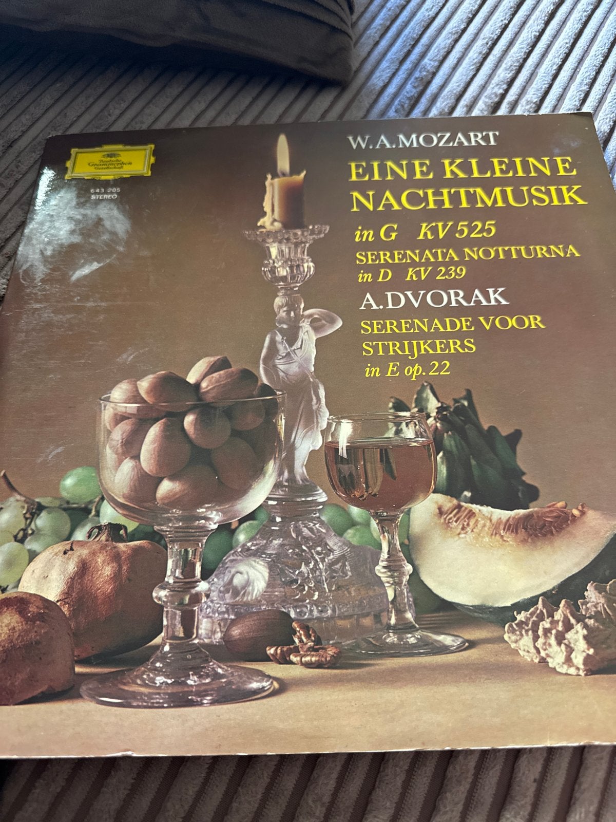 W.A. Mozart & A. Dvorak - Eine Kleine Nachtmusik LP, Gebruikt, Mozart, Ophalen of Verzenden, Classicisme