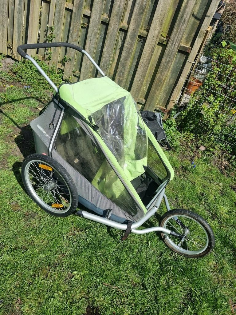 Croozer Kid For 2 fietskar - Kinderkar, Ophalen, Gebruikt, Kinderkar, 40 tot 60 kg