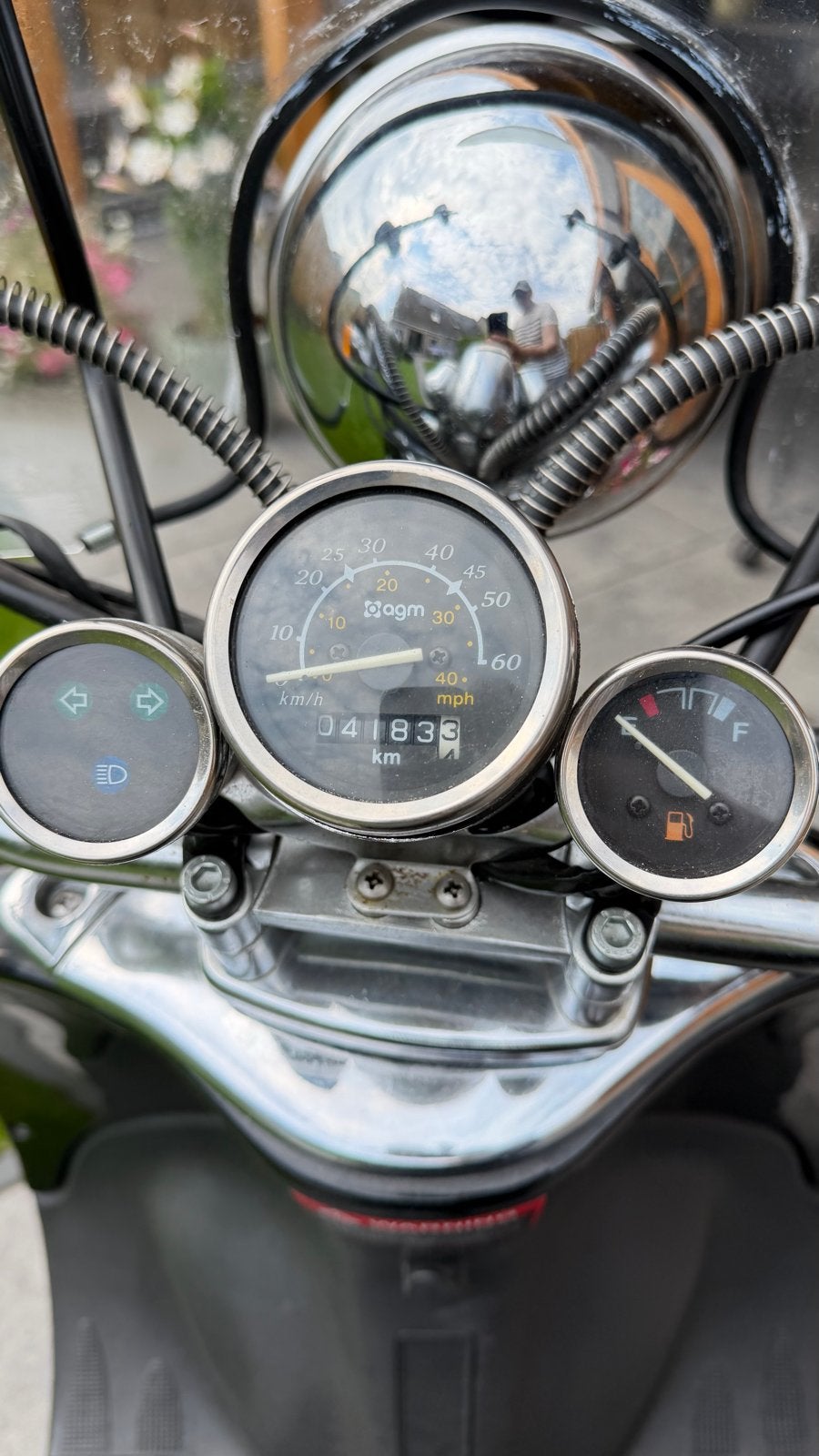 AGM Retro Scooter - Zwart, Weinig kilometers, Ophalen, Zo goed als nieuw, Benzine, Overige merken