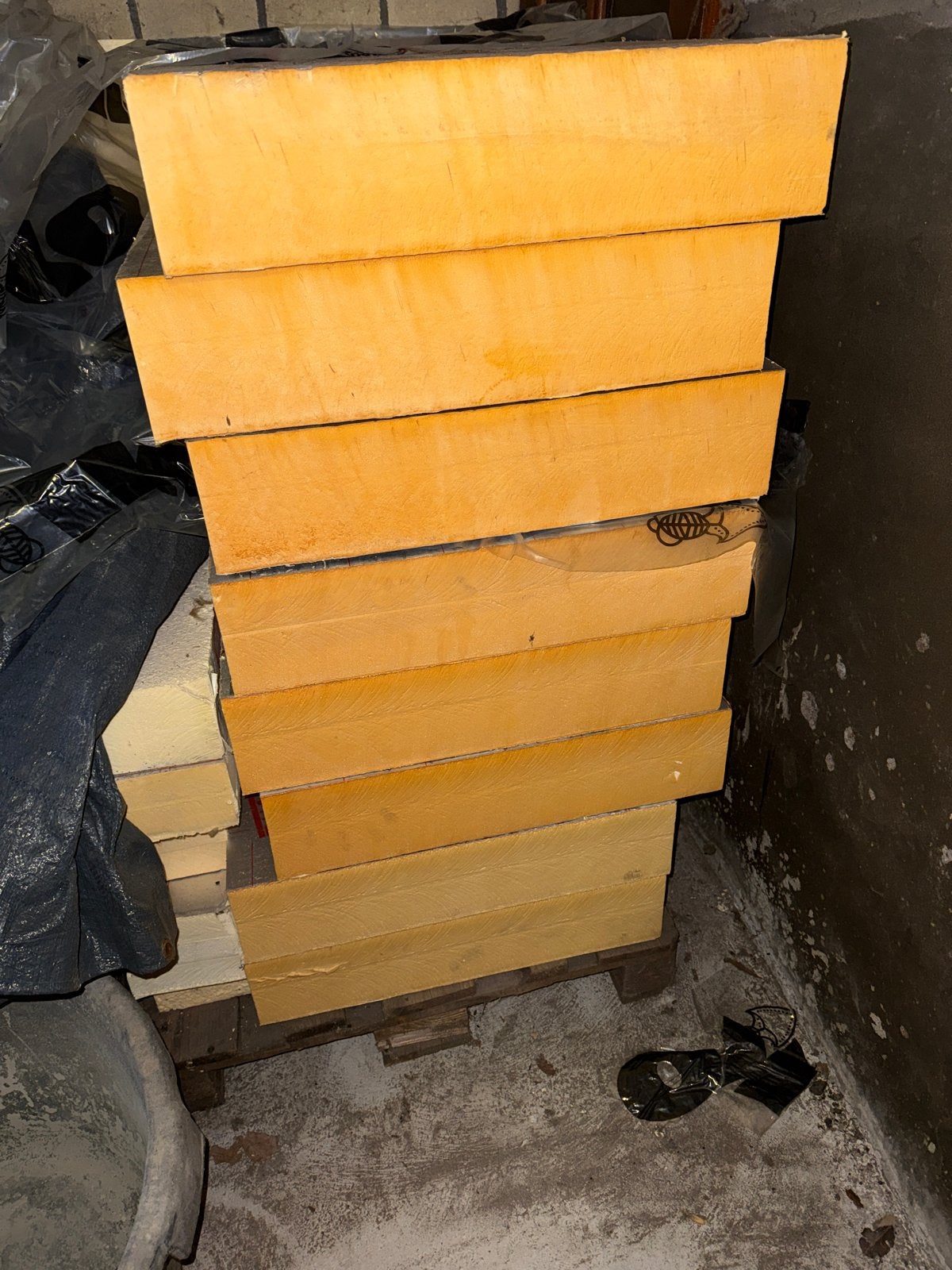 8 PIR isolatieplaten 140 mm, Doe-het-zelf en Verbouw, 12 cm of meer, Ophalen of Verzenden, Hardschuim (Pir), Vloerisolatie