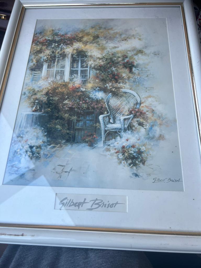 Gilbert brisot 50x39cm, Antiek en Kunst, Ophalen of Verzenden