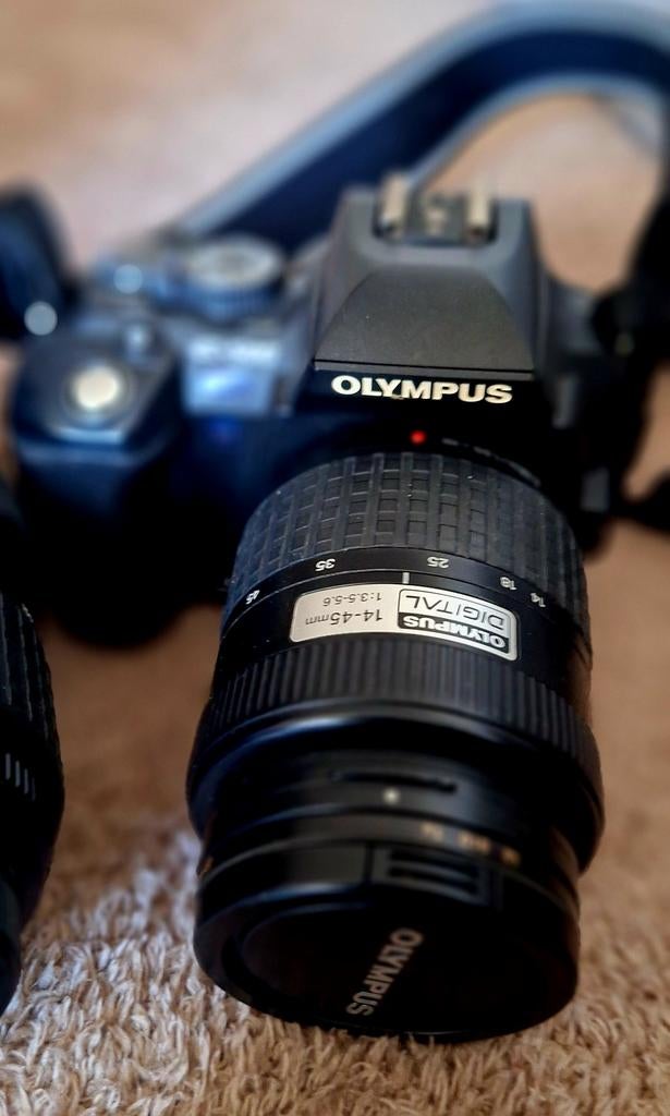 Olympus E-500 Spiegelreflexcamera met 2 lenzen en tas, Gebruikt, Spiegelreflex, Ophalen of Verzenden, Olympus