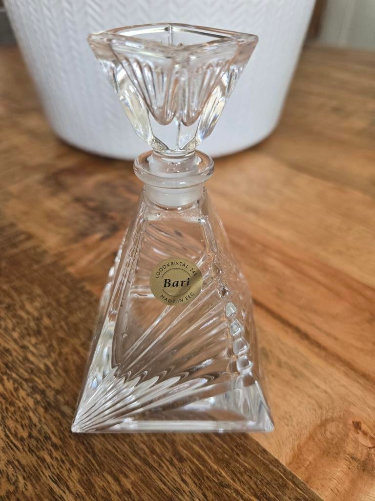 Bari kristal  parfum fles Italiaanse design., Verzamelen, Ophalen of Verzenden, Nieuw, Overige typen