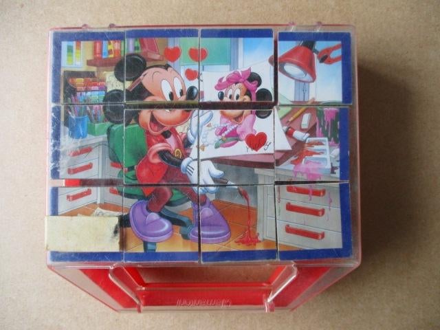 adv10228 disney blokkendoos, Verzamelen, Ophalen, Overige figuren, Gebruikt, Overige typen