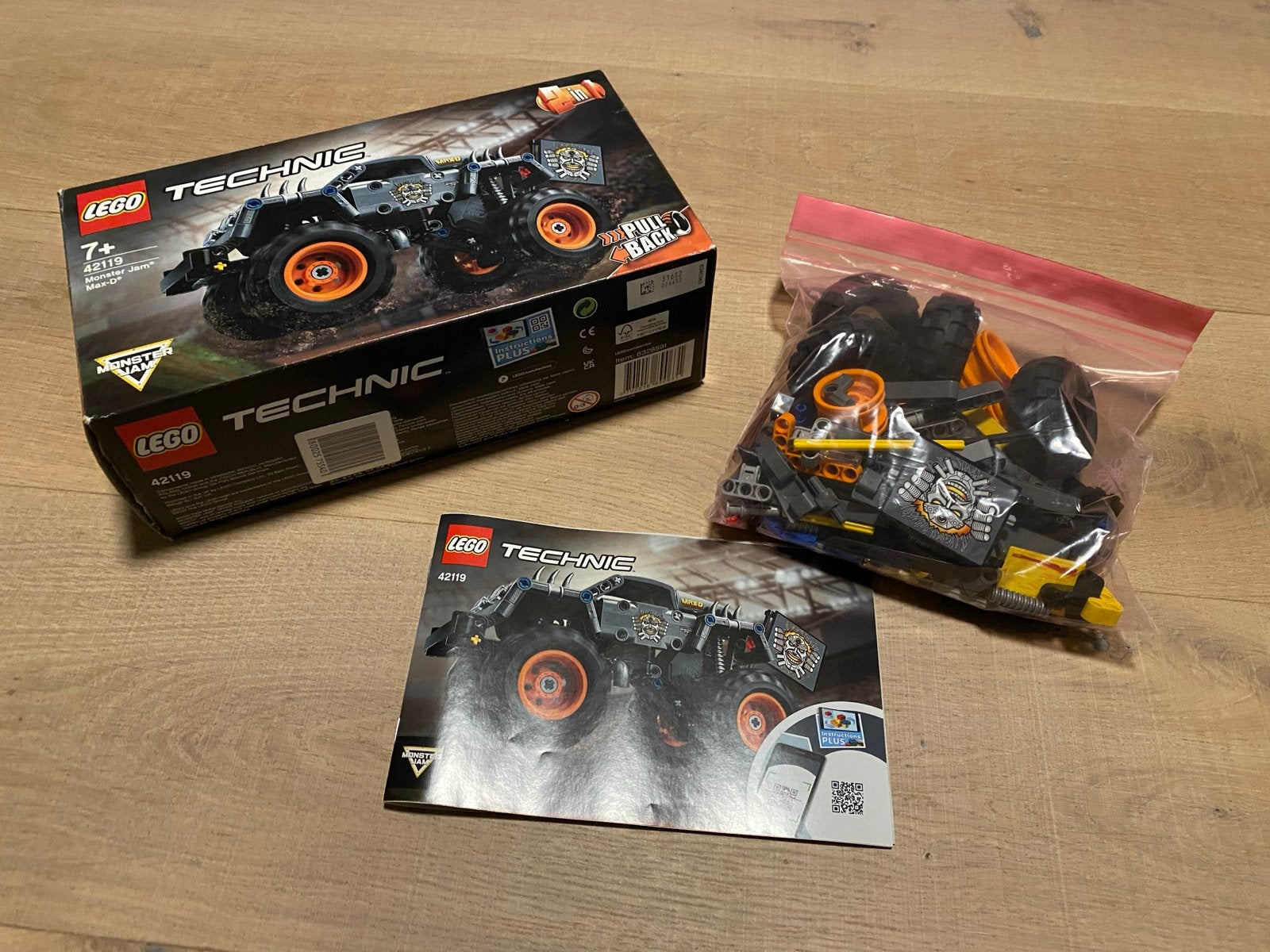 Lego Technic 42119 Monster Jam Max-D, Ophalen of Verzenden, Gebruikt, Overige merken