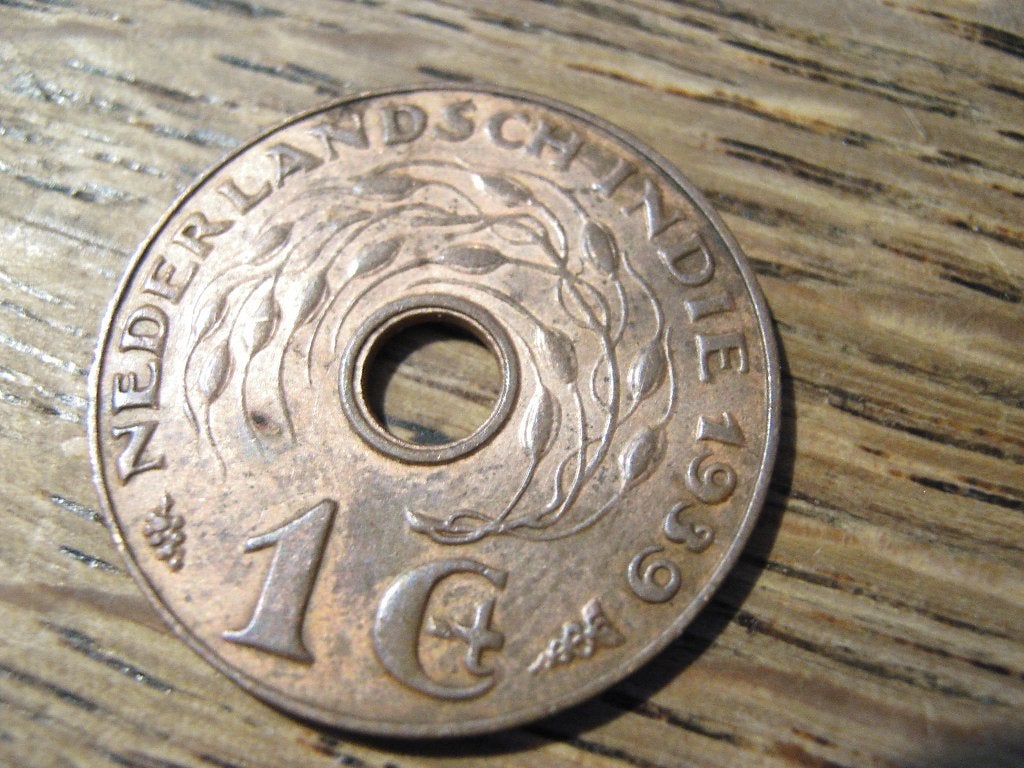 Nederlands Indie 1 Cent 1939 #32, Postzegels en Munten, Munten | Azië, Losse munt, Zuidoost-Azië, Ophalen of Verzenden