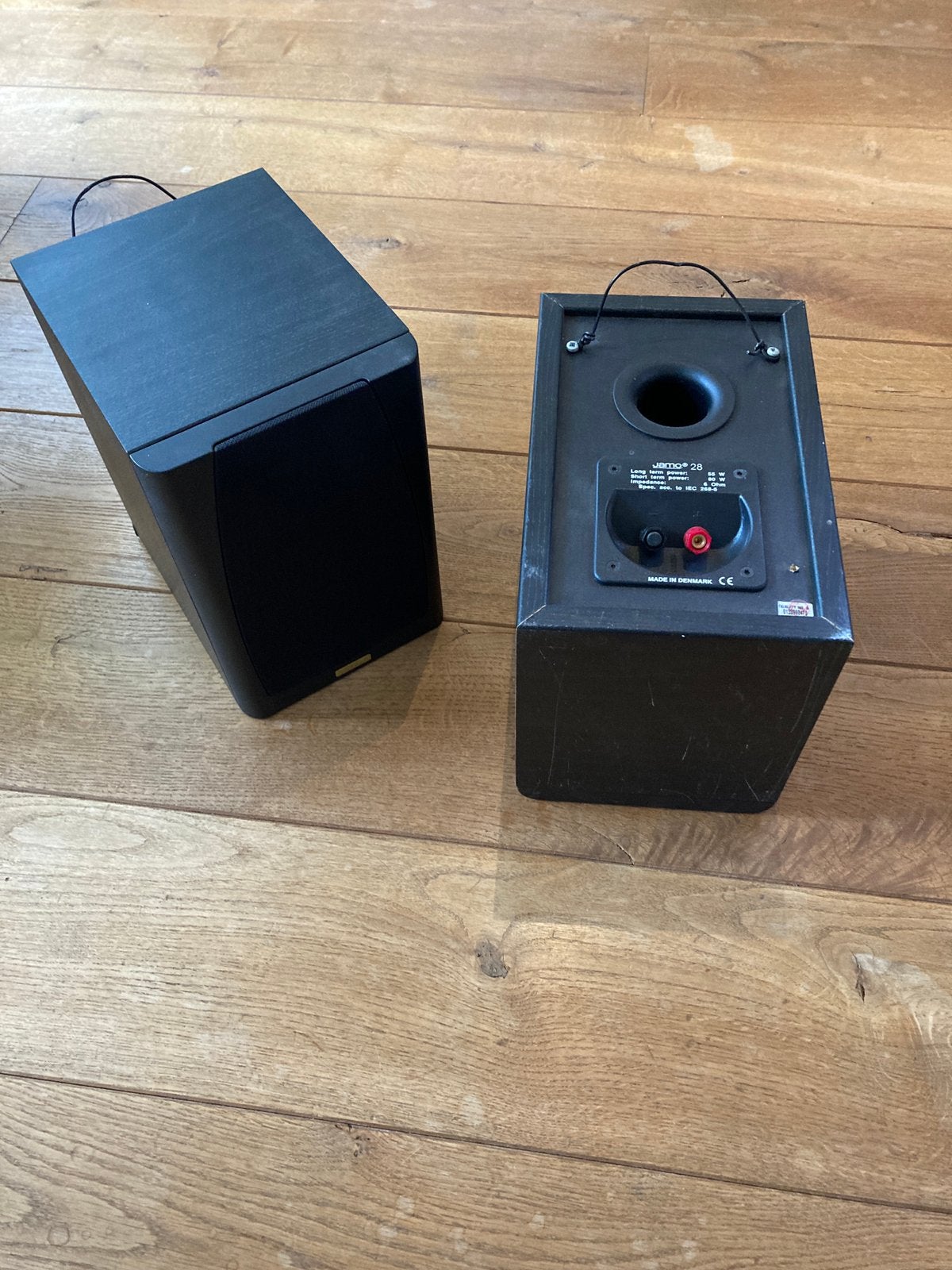 Uitstekende JAMO 28 boekenplank speakers, Audio, Tv en Foto, Ophalen, Gebruikt, 60 tot 120 watt, Boekenplank luidspreker