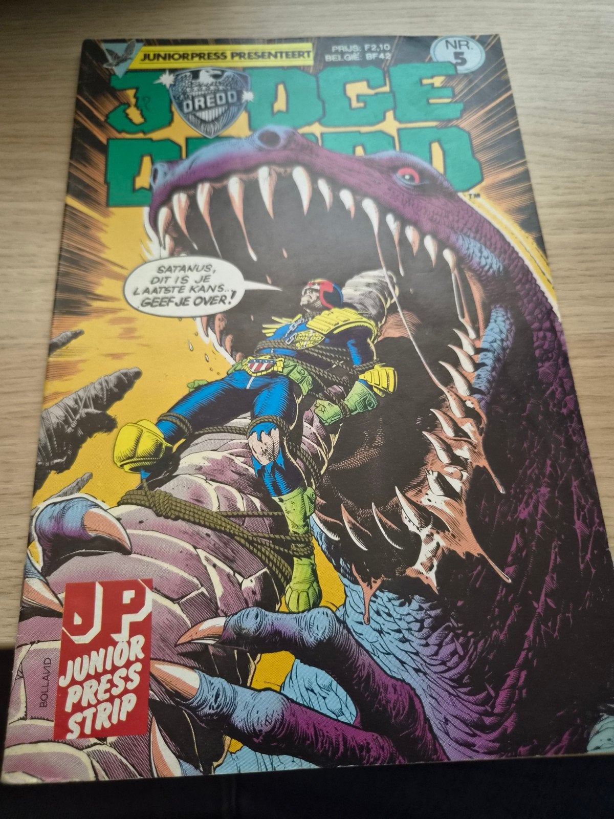 Juniorpress Strip: Judge Dredd Nr. 5 - Actievolle Comic, Boeken, Ophalen of Verzenden