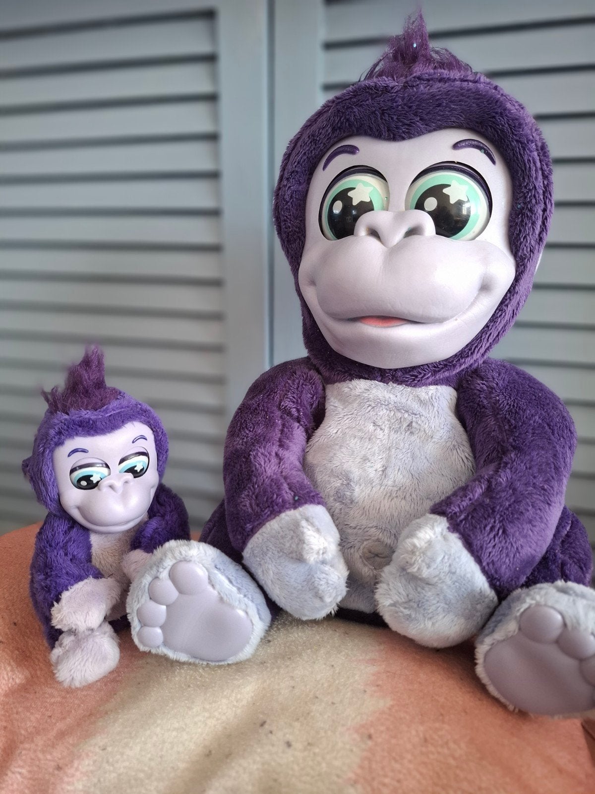 mama Tiki en baby Toko van Animagic (Goliath), Gebruikt, Overige merken, Overige karakters, Middelgroot (20 tot 80 cm)