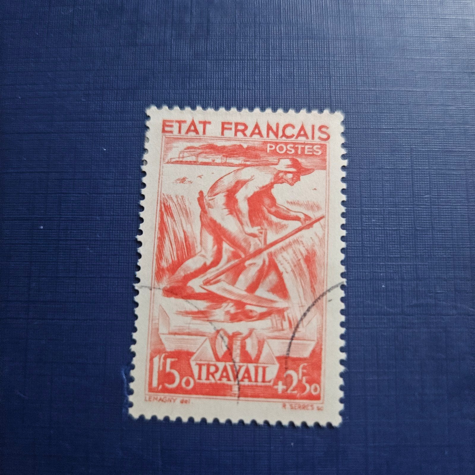 Frankrijk nr 590, Ophalen of Verzenden, Gestempeld