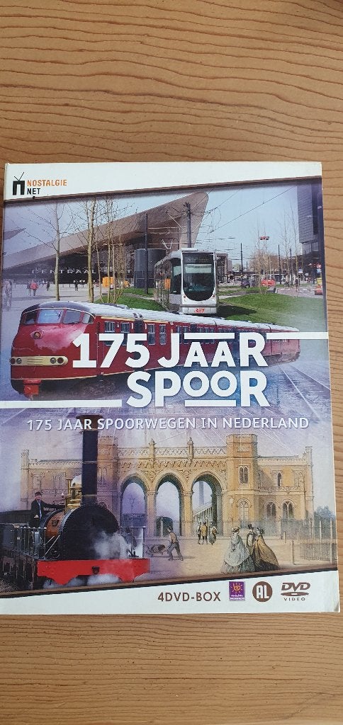 DVD BOX 175 JAAR SPOOR (WEGEN IN NEDERLAND), Verzamelen, Ophalen of Verzenden, Zo goed als nieuw, Trein, Overige typen