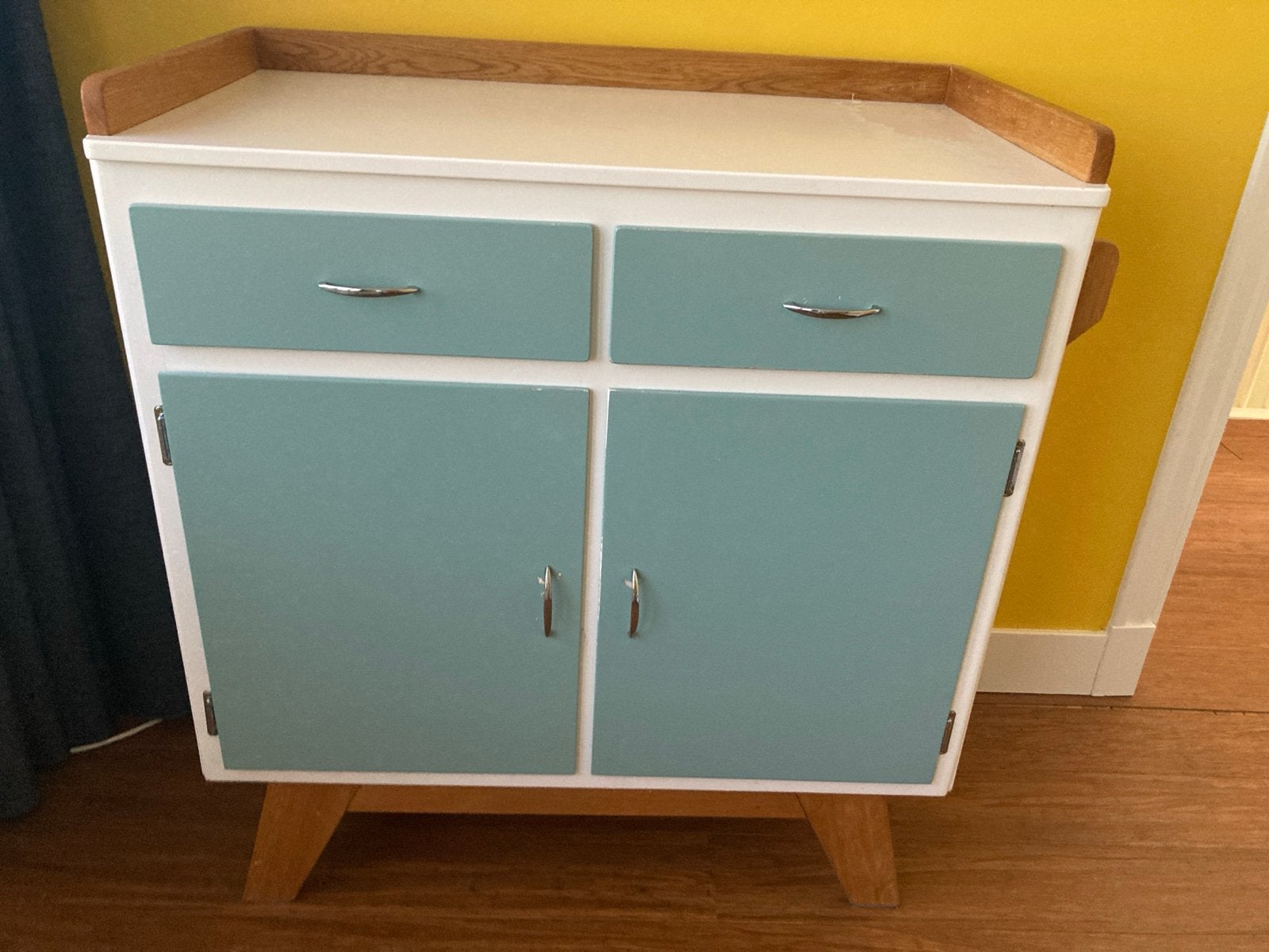 Vintage Opknapper commode - Jaren '50/ '60 Stijl, Ophalen, Gebruikt, 50 tot 70 cm, 105 cm of meer
