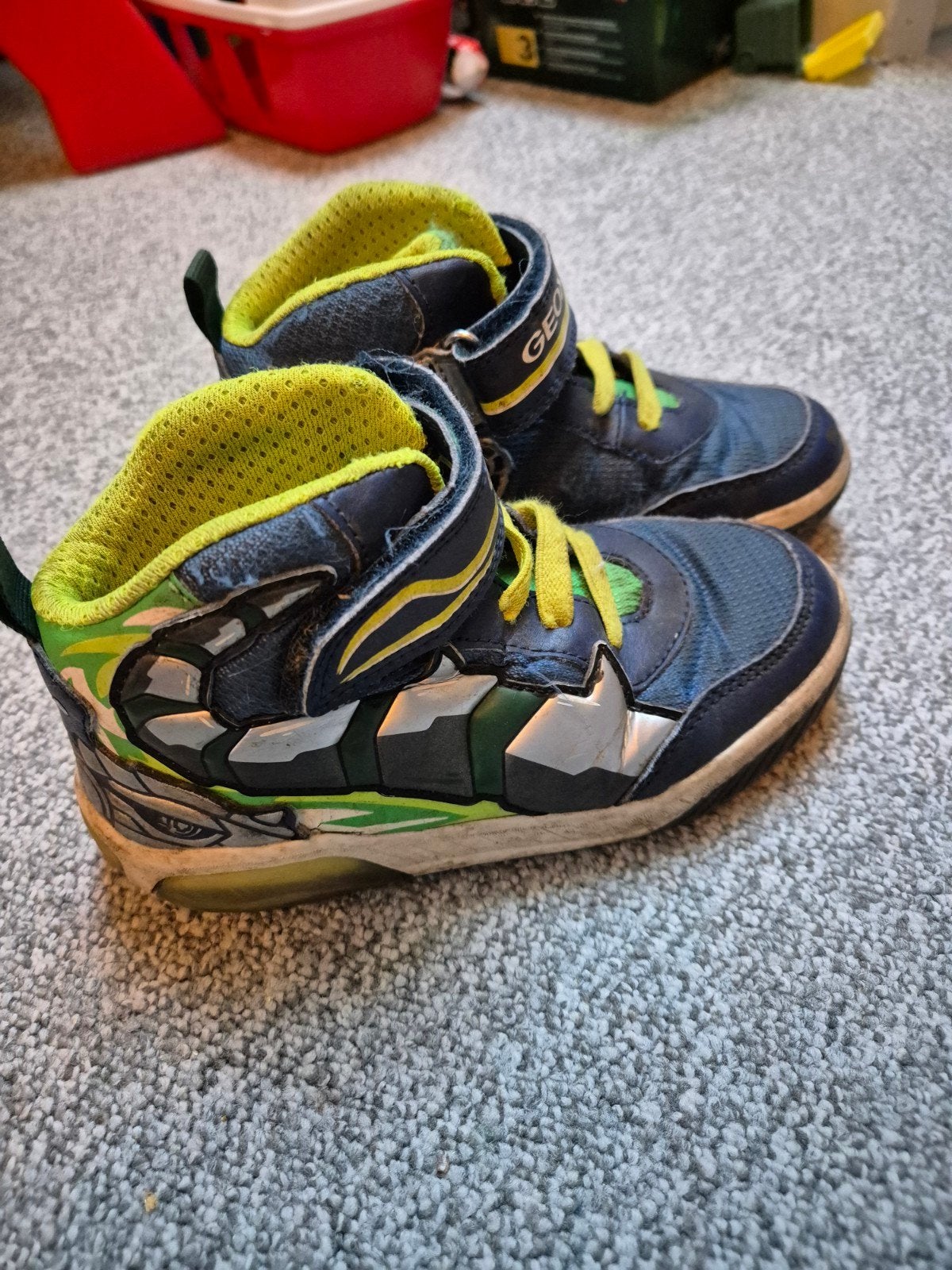 Geox schoenen maat 29 met werkende lichtjes, Ophalen of Verzenden, Gebruikt, Geox, Schoenen