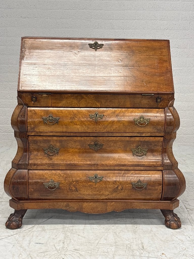 Antieke Nederlandse secretaire Barok stijl uit ca 1780, Ophalen, Gebruikt, Nvt, Nvt