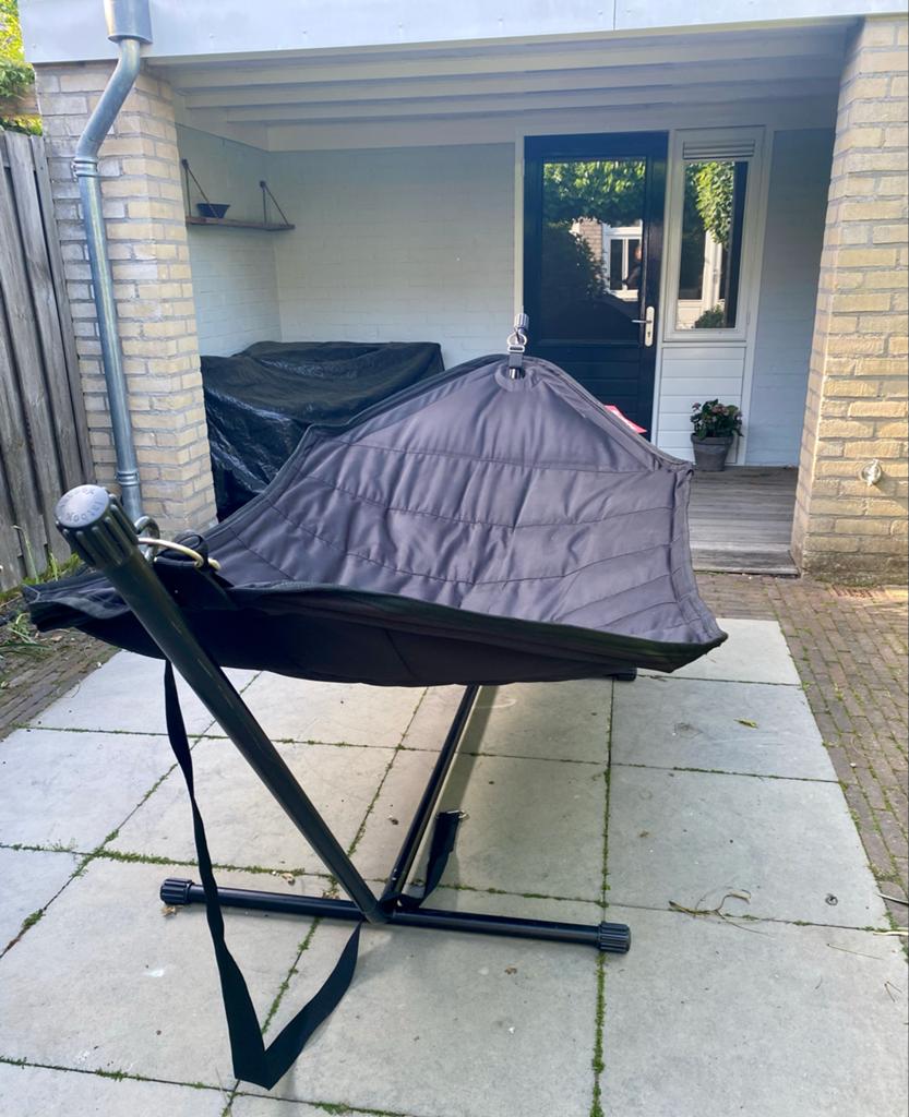 Fatboy Headdemock hangmat 2 persoons, zo goed als nieuw, Tuin en Terras, Ophalen, Meerpersoons, Zo goed als nieuw, Met standaard