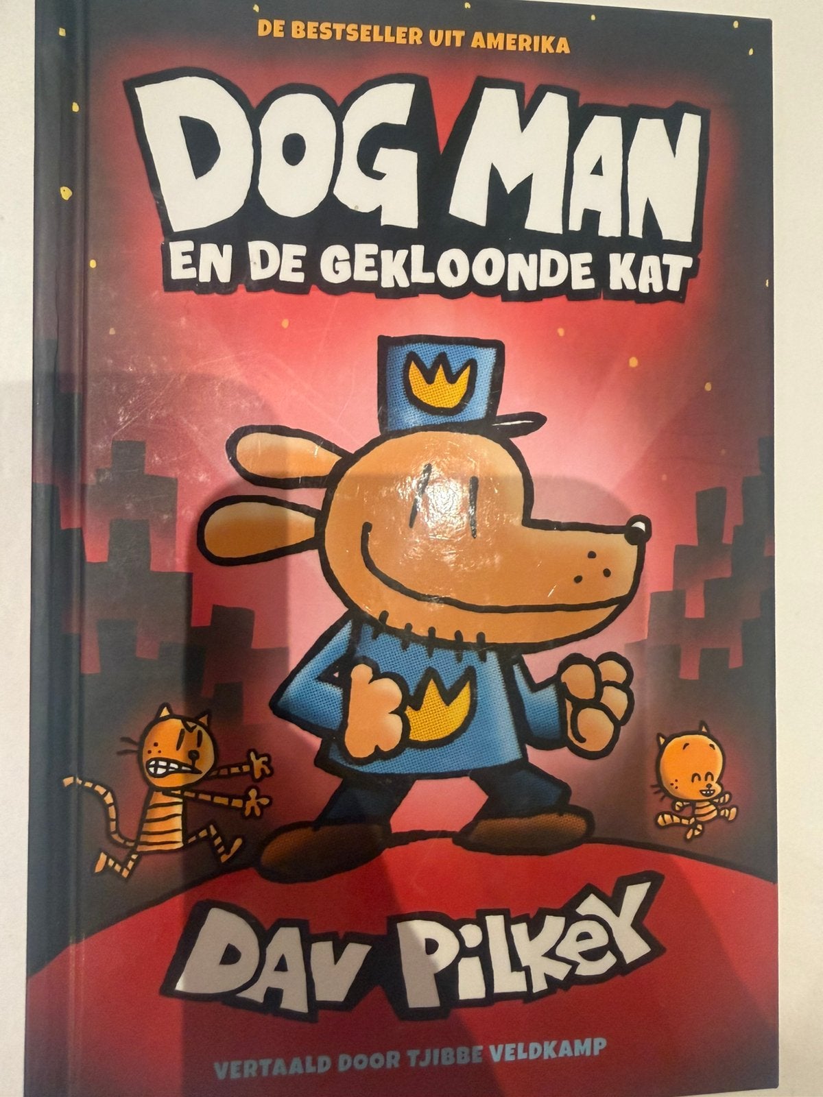 Dogman en de gekloonde kat, Ophalen of Verzenden, Zo goed als nieuw, Verhalen