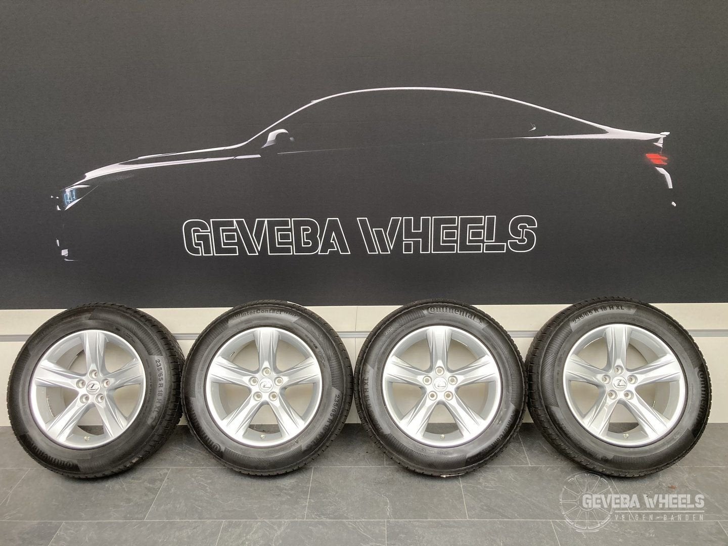 18” originele Lexus RX450h velgen + winterbanden 5x114.3, 18 inch, Gebruikt, -, -