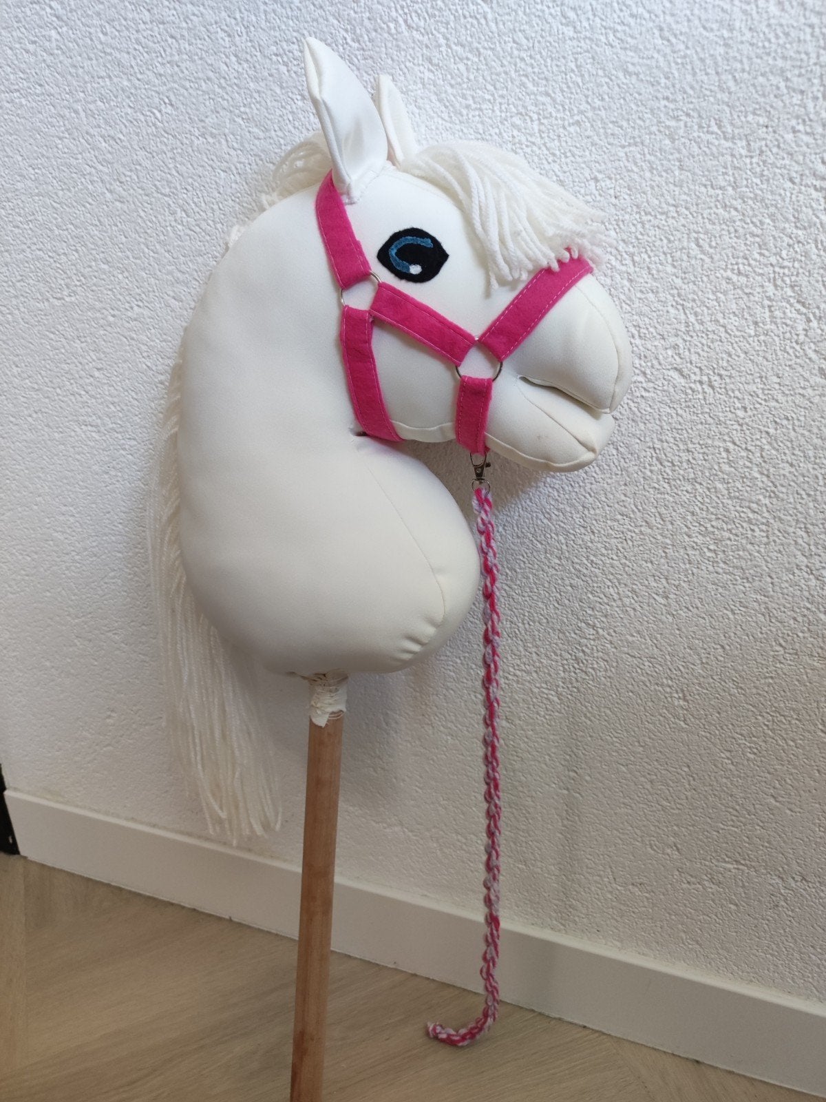 Hobbyhorse wit met roze halster, Ophalen of Verzenden, Meisje