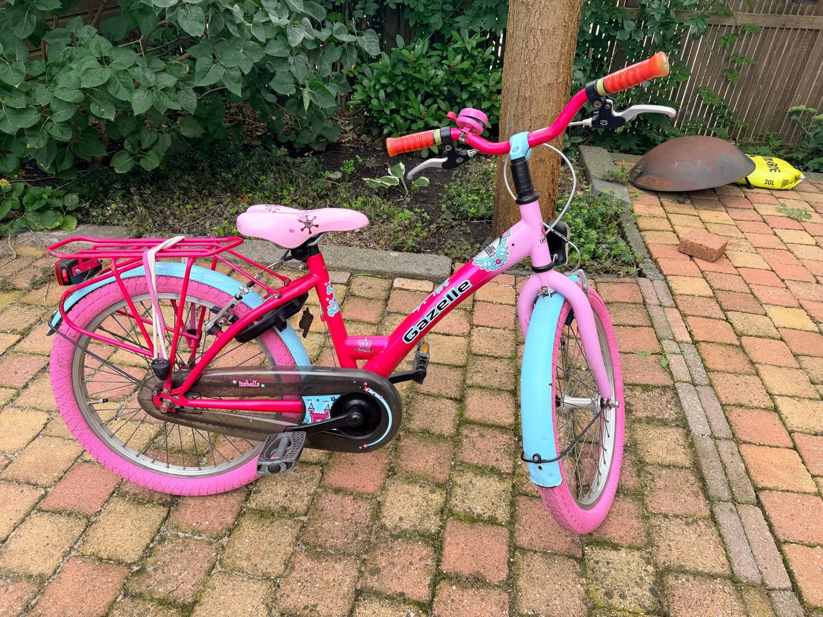 Stoere Gazelle meisjesfiets, Ophalen, Terugtraprem, Gebruikt, Handrem