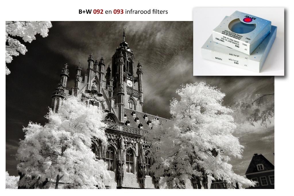 B+W infrarood filters 092 en 093, B&W, Overige typen, Ophalen of Verzenden, Zo goed als nieuw