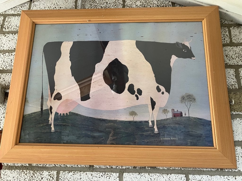 Reproductie Warren Kimble, Antiek en Kunst, Ophalen, Surrealisme, Dieren, Papier