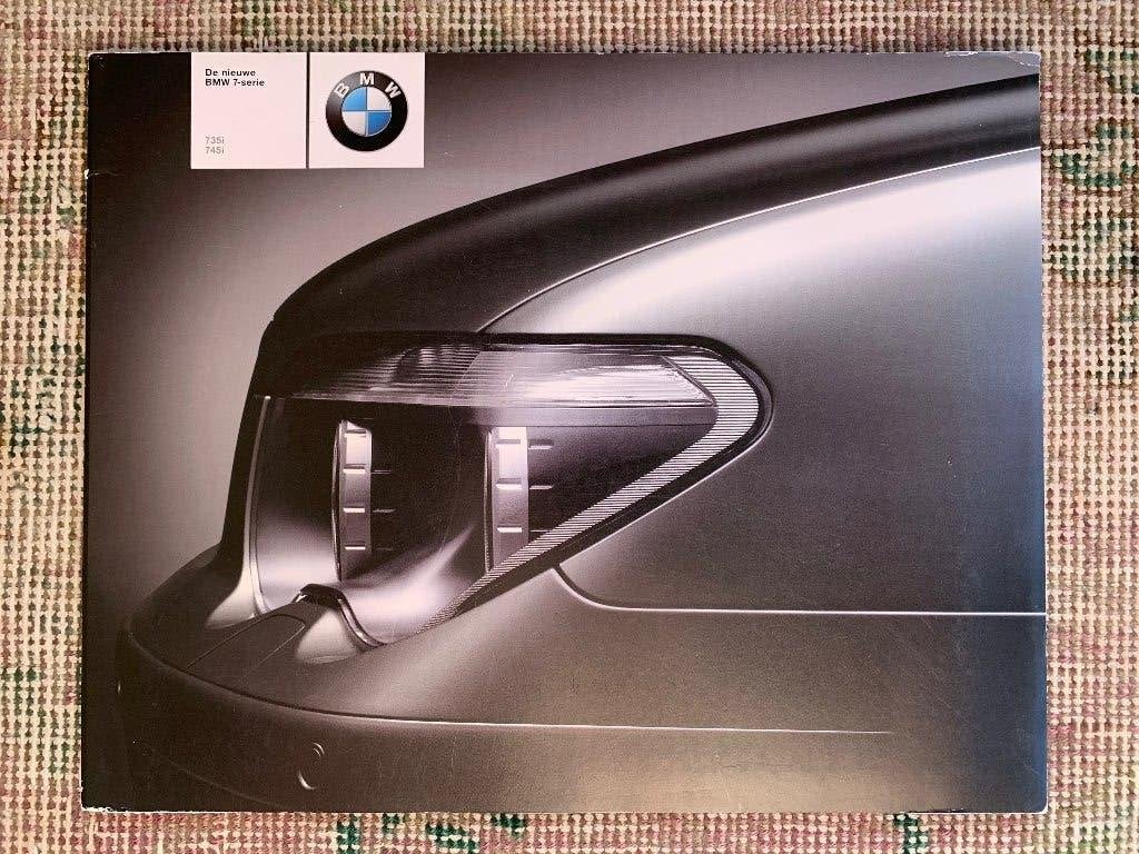 Nederlandse!! folder map brochure BMW 7-serie E65 E66 2001, Ophalen of Verzenden, Zo goed als nieuw, BMW, BMW