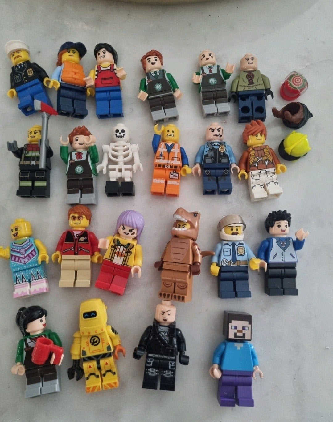 lego poppetjes, Ophalen